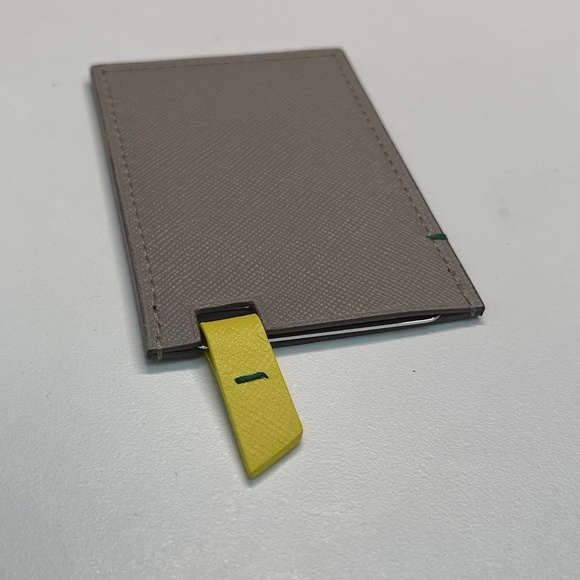 NEW in box ROLEX Hand Mirror in leather case grey yellow Limited Edition RARE - Picture 8 of 9